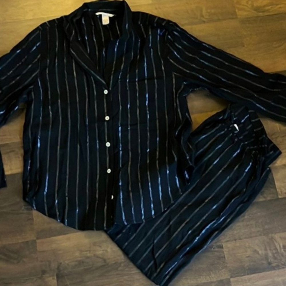 Victorias secret striped pj set